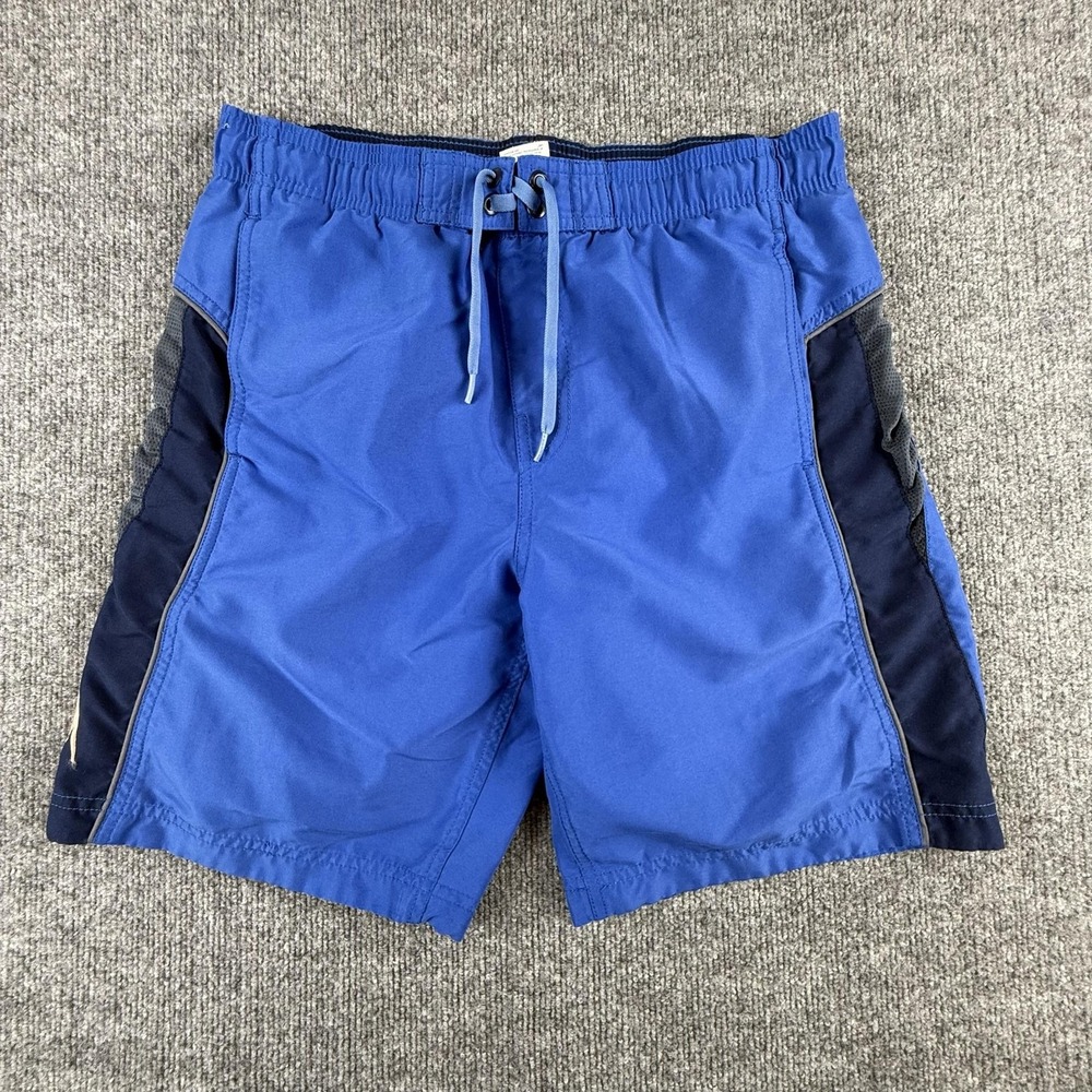 Speedo Swim Trunks Mens Medium Blue Drawstring Mesh Lined Board Shorts